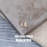 Cowboy Boots Connector - 14Kt Gold Filled or Sterling Silver- Boots Connectors - Bracelet or Necklace - Permanent Jewelry Supply