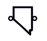 Nevada Outline State Connector Permanent Jewelry Connector - 14kt gold filled or Sterling Silver - Made in the USA Permanent Jewelry Charm