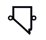 Nevada Outline State Connector Permanent Jewelry Connector - 14kt gold filled or Sterling Silver - Made in the USA Permanent Jewelry Charm