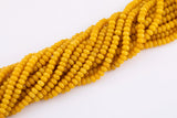Mustard Yellow Jade Beads Roundel 8mm - Full Strand 15.5 inch Strand AAA Quality Smooth