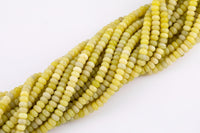Natural Olive Jade Beads Roundel 8mm - Full Strand 15.5 inch Strand AAA Quality Smooth