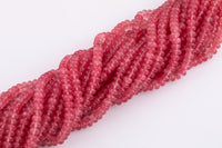 Strawberry Jade Beads Roundel 8mm - Full Strand 15.5 inch Strand AAA Quality Smooth