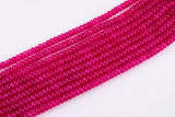 Magenta Pink Purple Jade Beads Roundel 8mm - Full Strand 15.5 inch Strand AAA Quality Smooth