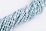 Aquamarine Light Blue Jade Beads Roundel 8mm - Full Strand 15.5 inch Strand AAA Quality Smooth