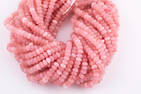 Rose Quartz Light Pink Jade Beads Roundel 8mm - Full Strand 15.5 inch Strand AAA Quality Smooth