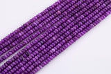 Amethyst Purple Jade Beads Roundel 8mm - Full Strand 15.5 inch Strand AAA Quality Smooth