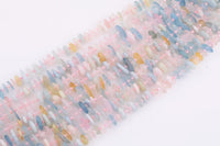 Natural Morganite Roundel Nugget Beads - about 10-16mm wide - Full Strand 15.5 inch Strand AAA Quality Smooth