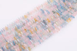 Natural Morganite Roundel Nugget Beads - about 10-16mm wide - Full Strand 15.5 inch Strand AAA Quality Smooth