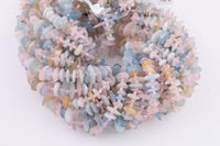 Natural Morganite Roundel Nugget Beads - about 10-16mm wide - Full Strand 15.5 inch Strand AAA Quality Smooth