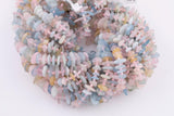 Natural Morganite Roundel Nugget Beads - about 10-16mm wide - Full Strand 15.5 inch Strand AAA Quality Smooth