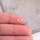 Gold Filled Texas Connector Charm - 7x10mm Permanent Jewelry Connectors sterling silver 14k gold filled gold connector, silver connector