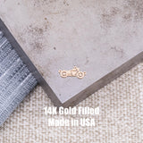 Motorcycle Connector - Permanent Jewelry Connectors - 14kt gold filled or Sterling Silver - Made in the USA