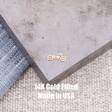 Motorcycle Connector - Permanent Jewelry Connectors - 14kt gold filled or Sterling Silver - Made in the USA