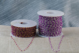 Amethyst Purple- 1.5mm Gold-filled Or Sterling Silver Multi Enamel Chain by the foot or 50 feet-- Permanent Jewelry Chain-