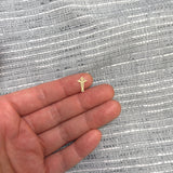 Caduceus Medical Nurse Doctor Connector for Permanent Jewelry Connectors 14kt gold filled or Sterling Silver - Made in the USA