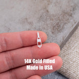 Wine Bottle Connector - Permanent Jewelry Connectors - 14kt gold filled or Sterling Silver - Made in the USA