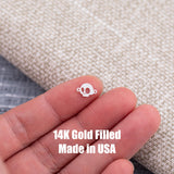 Gothic ghost nightmare skull Connector Halloween - Permanent Jewelry Connectors - 14kt gold filled or Sterling Silver - Made in the USA