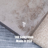 Double Mushroom Connector Connectors - Permanent Jewelry Connectors - 14kt gold filled or Sterling Silver - Made in the USA