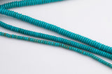 Magnesite Turquoise Roundel Heishi Beads 6mm 8mm 10mm 12mm Rondelle 16" Gemstone Beads