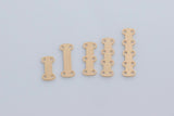 Gold Filled Spacer Bar Detangler Band Three Hole Spacer Permanent jewelry bracelets necklaces - Connectors 14kt GF Sterling Made in the USA