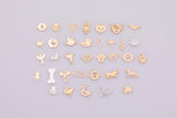 Animal Gold Filled Connectors Permanent Jewelry Connector Selection Intricate Detail - 14kt gold filled or Sterling Silver - Made in the USA