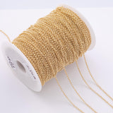 2.5mm CCC Ion Plated Brass Chain - Tarnish Resistant Wholesale 1 yard per order