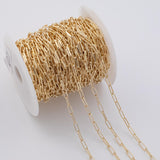 3.5x10mm CCC Ion Plated Brass Chain - Tarnish Resistant Wholesale 1 yard per order