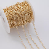 3.5x10mm CCC Ion Plated Brass Chain - Tarnish Resistant Wholesale 1 yard per order