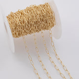 5x10mm Ion Plated Brass Chain - Tarnish Resistant Wholesale 1 yard per order