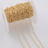 5x10mm CCC Ion Plated Brass Chain - Tarnish Resistant Wholesale 1 yard per order