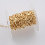 5x10mm Ion Plated Brass Chain - Tarnish Resistant Wholesale 1 yard per order
