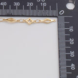 clover eyes CCC Ion Plated Brass Chain - Tarnish Resistant Wholesale 1 yard per order