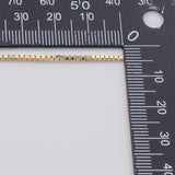 Box CCC Ion Plated Brass Chain - Tarnish Resistant Wholesale 1 yard per order