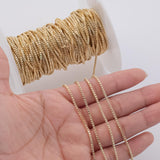 Box CCC Ion Plated Brass Chain - Tarnish Resistant Wholesale 1 yard per order