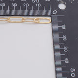 5x14mm Textured CCC Ion Plated Brass Chain - Tarnish Resistant Wholesale 1 yard per order