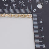 Oval 4x6mm CCC Ion Plated Brass Chain - Tarnish Resistant Wholesale 1 yard per order