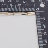 Paperclip flat 4x10mm CCC Ion Plated Brass Chain - Tarnish Resistant Wholesale 1 yard per order