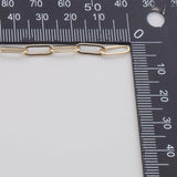 Paperclip flat 4x10mm CCC Ion Plated Brass Chain - Tarnish Resistant Wholesale 1 yard per order