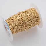 Paperclip flat 4x10mm CCC Ion Plated Brass Chain - Tarnish Resistant Wholesale 1 yard per order