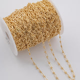 Paperclip Chain Ion Plated Brass Chain - Tarnish Resistant Wholesale 1 yard per order
