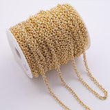 6mm CCC Ion Plated Brass Chain - Tarnish Resistant Wholesale 1 yard per order