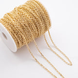 4x5mm CCC Ion Plated Brass Chain - Tarnish Resistant Wholesale 1 yard per order