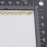 4mm Rolo Chain Ion Plated Brass Chain - Tarnish Resistant Wholesale 1 yard per order