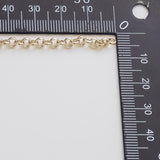 4mm Rolo CCC Ion Plated Brass Chain - Tarnish Resistant Wholesale 1 yard per order
