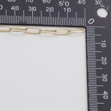 3x10mm Paperclip CCC Ion Plated Brass Chain - Tarnish Resistant Wholesale 1 yard per order
