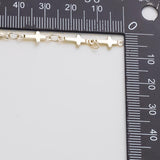 Cross 5mm Ion Plated Brass Chain - Tarnish Resistant Wholesale 1 yard per order