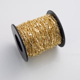 Cross 5mm Ion Plated Brass Chain - Tarnish Resistant Wholesale 1 yard per order