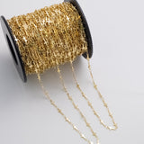 Cross 5mm Ion Plated Brass Chain - Tarnish Resistant Wholesale 1 yard per order