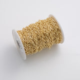 4x9mm CCC Ion Plated Brass Chain - Tarnish Resistant Wholesale 1 yard per order