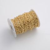 4x9mm Paperclip Chain Big and Small Long and Short Ion Plated Brass Chain - Tarnish Resistant Wholesale 1 yard per order
